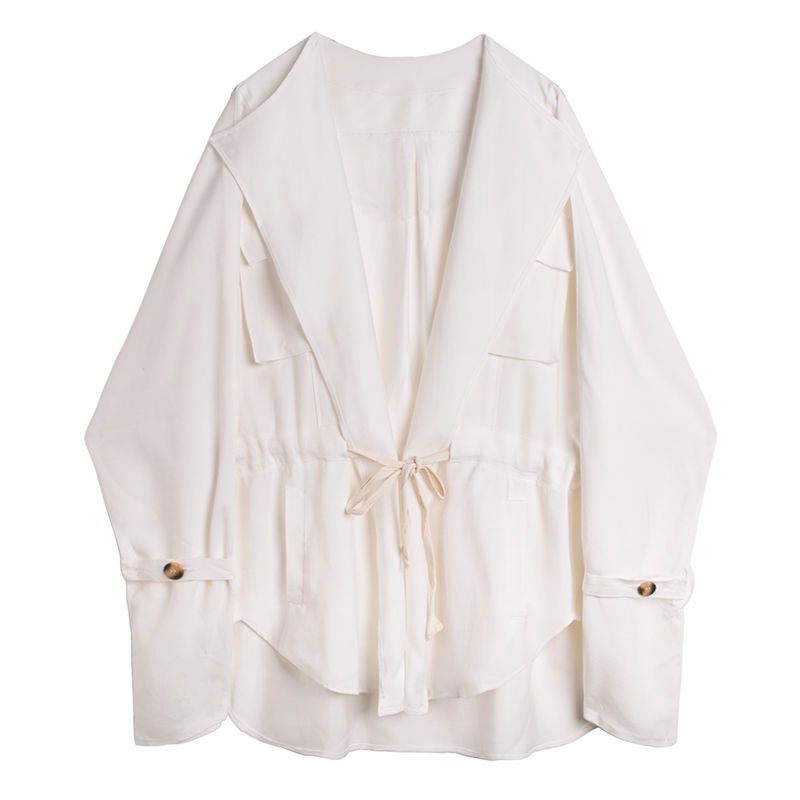 Compre EWQ / Desgaste Niche Cordão Cintura Atadura Preta Casaco Branco Masculino 2020 Estilo Fino Dos Homens Perder Todo Jogo Jaqueta De Manga Longa 9Y3139 De Blueberry16, $204,09 | Pt.Dhgate.Com