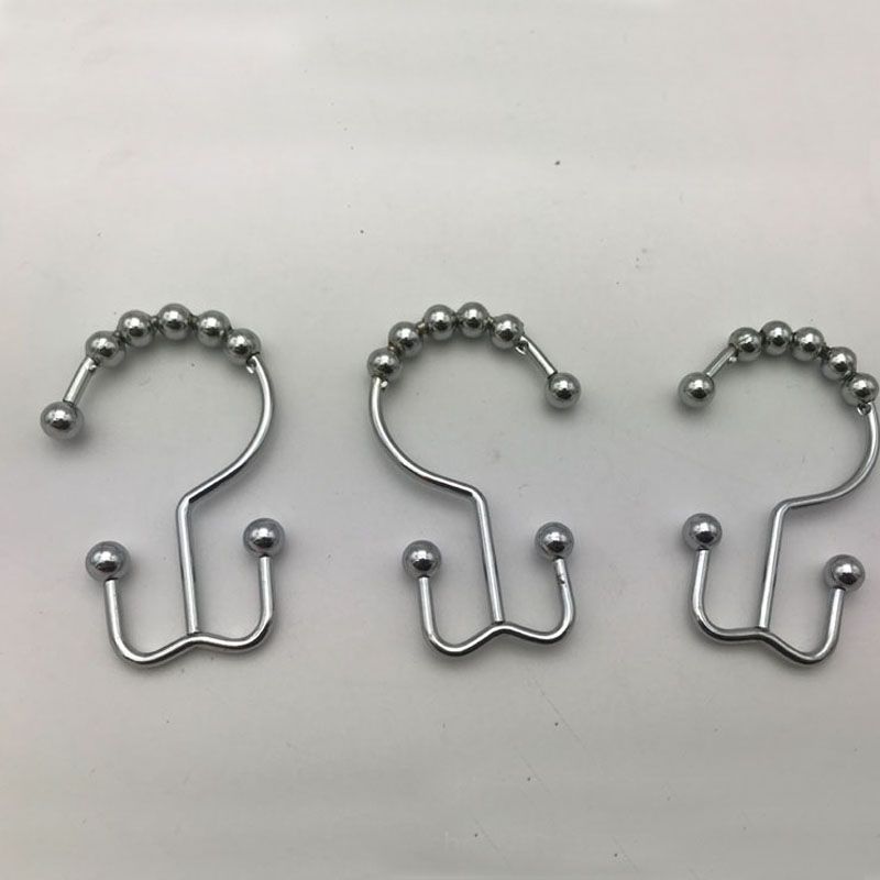 2019 Bead Decoration Hoist Hook Metal Shower Curtain Hooks Door Bed Window Curtains Stainless Steel Qw9377 From Perfumeliang