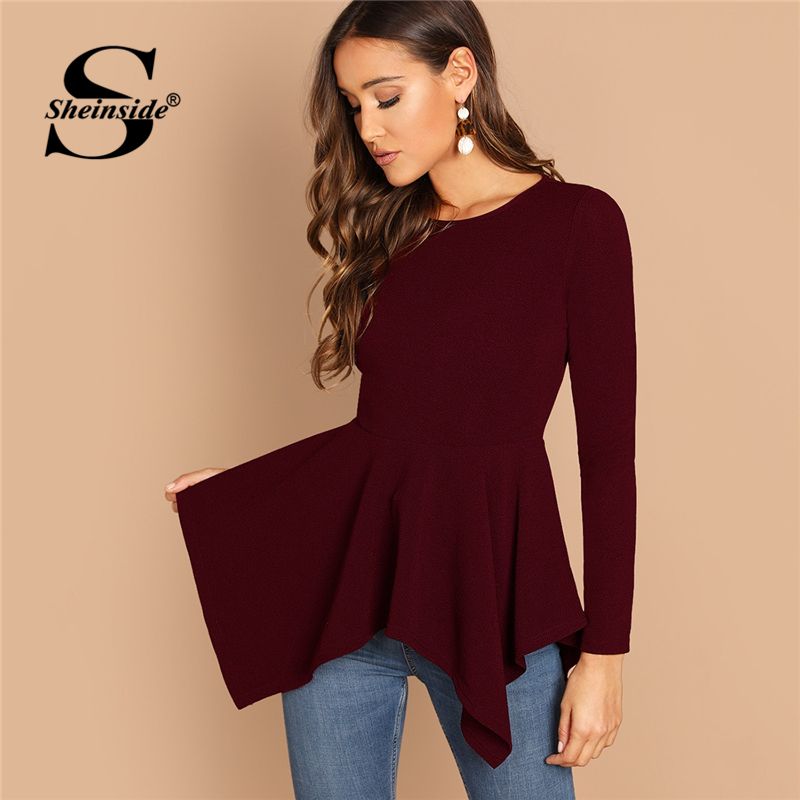 Burgundy tops for women Clearance
