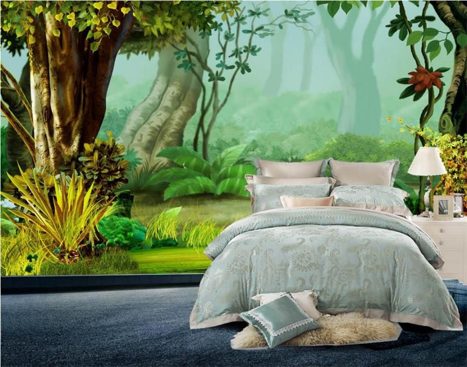 Custom Size 3d Photo Wallpaper Living Room Bed Room Mural ...