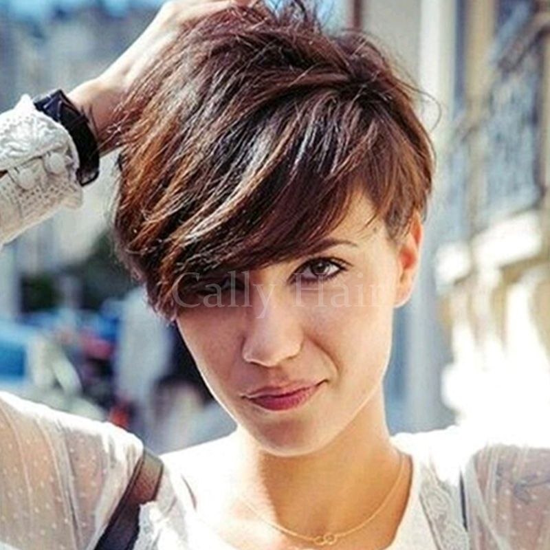 Indian hair New Arrival Rihanna Hair style Human Hair Wig Straight Short Pixie Cut Wigs For Black Women None Full Lace Front Wigs Indian hair New Arrival Rihanna Hair style Human Hair Wig Straight Short Pixie Cut Wigs For Black Women None Full Lace Front Wigs