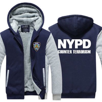 Compre Con Capucha De Invierno Departamento De Policía De Nueva York  Departamento De Policía De Nueva York Hombres Mujeres Espesar Otoño  Sudaderas Con Capucha Ropa Sudaderas Cremallera Chaqueta Sudadera Con  Capucha De