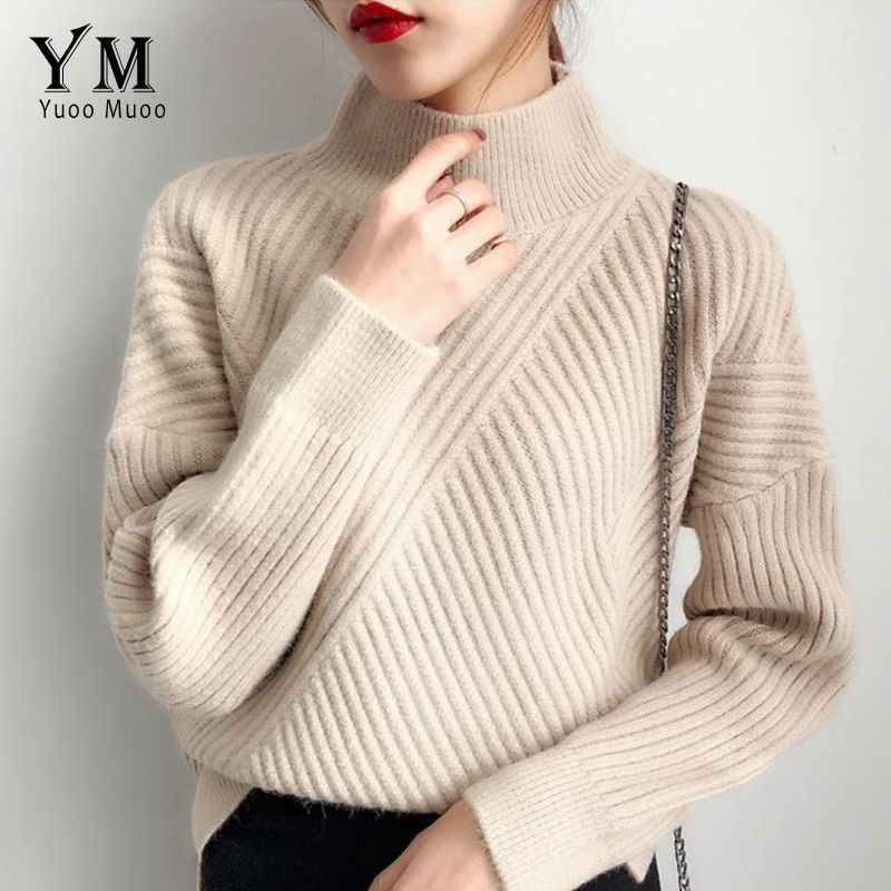 Thick Turtleneck Sweater Women 