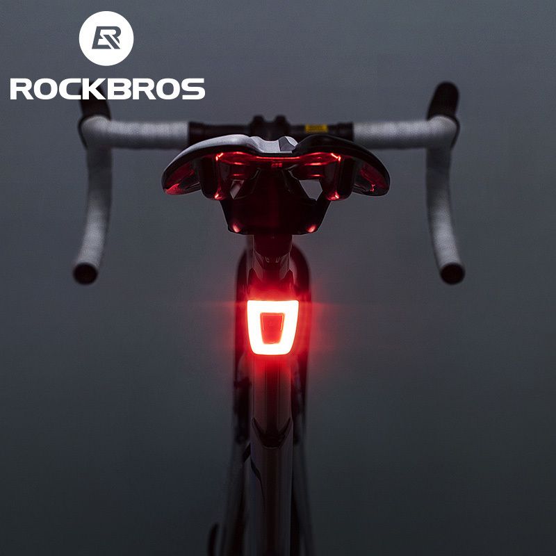Carga USB LED noche montando bicicleta luz impermeable a prueba de agua 