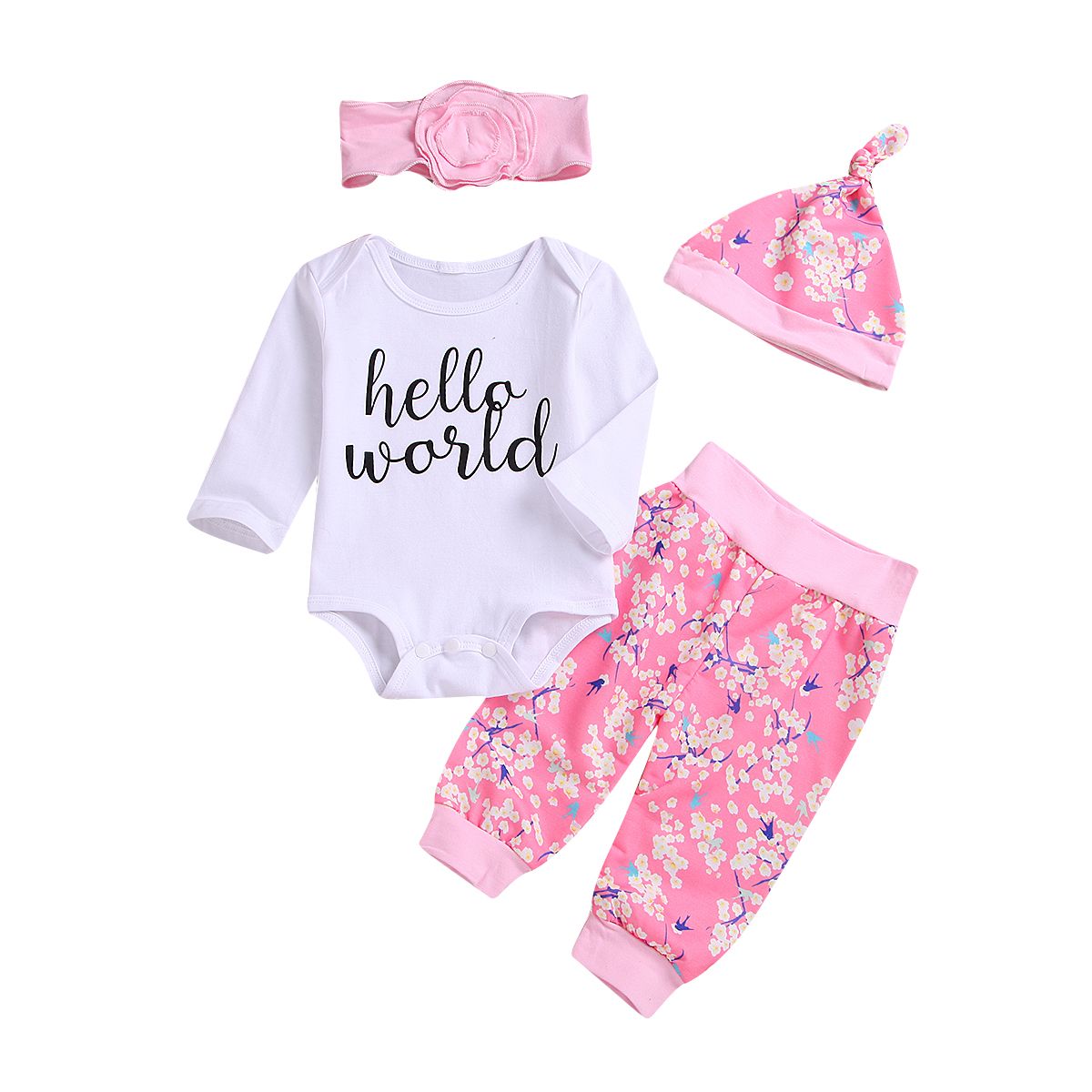 hello world baby girl outfit
