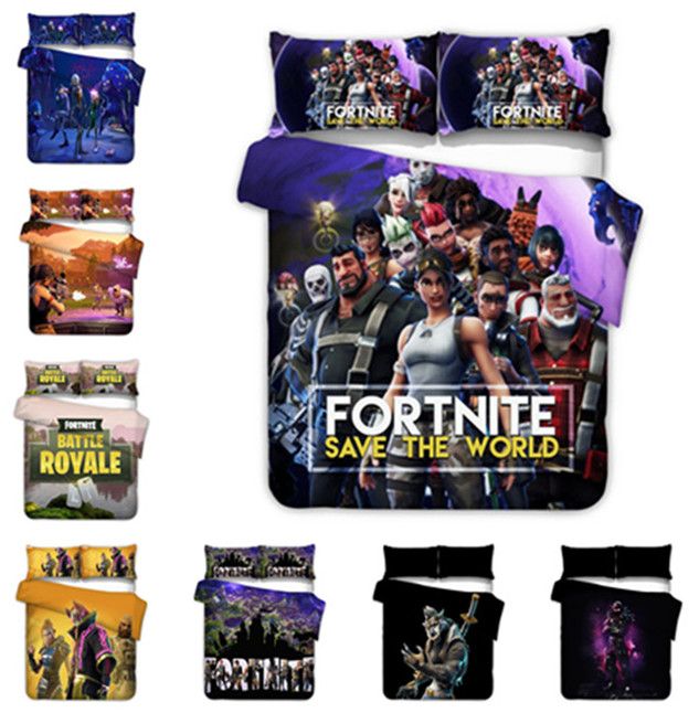 3D Game Battle Royale Bedding Sets 2PC//3PC Fortnite Duvet Cover /& Pillowcase */&