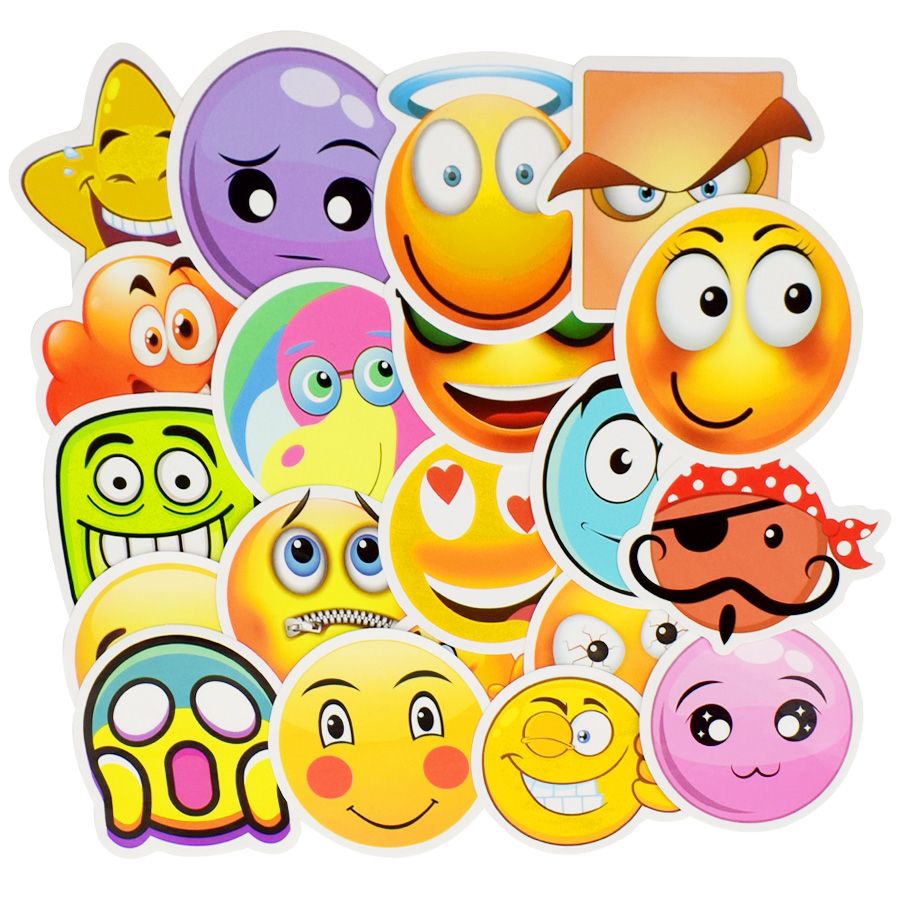Compre 20 Unids Emoji Etiqueta Smiley Juguetes Infantiles Anime