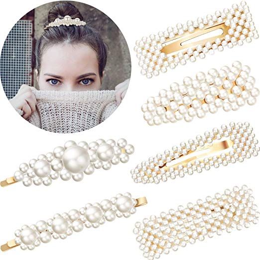 2019 Beautiful Hair Barrettes Wedding Bridal Artificial Pearl
