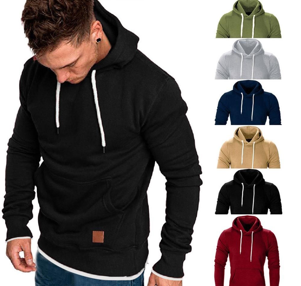 Men/'s Winter Hoodies Slim Fit Hooded Sweatshirt Outwear Sweater Warm Coat Jacket