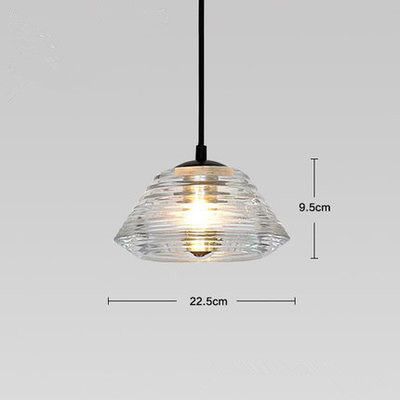 Moderne Led Pendelleuchte Ac110v 220 230v Pressglas Bowl Lens