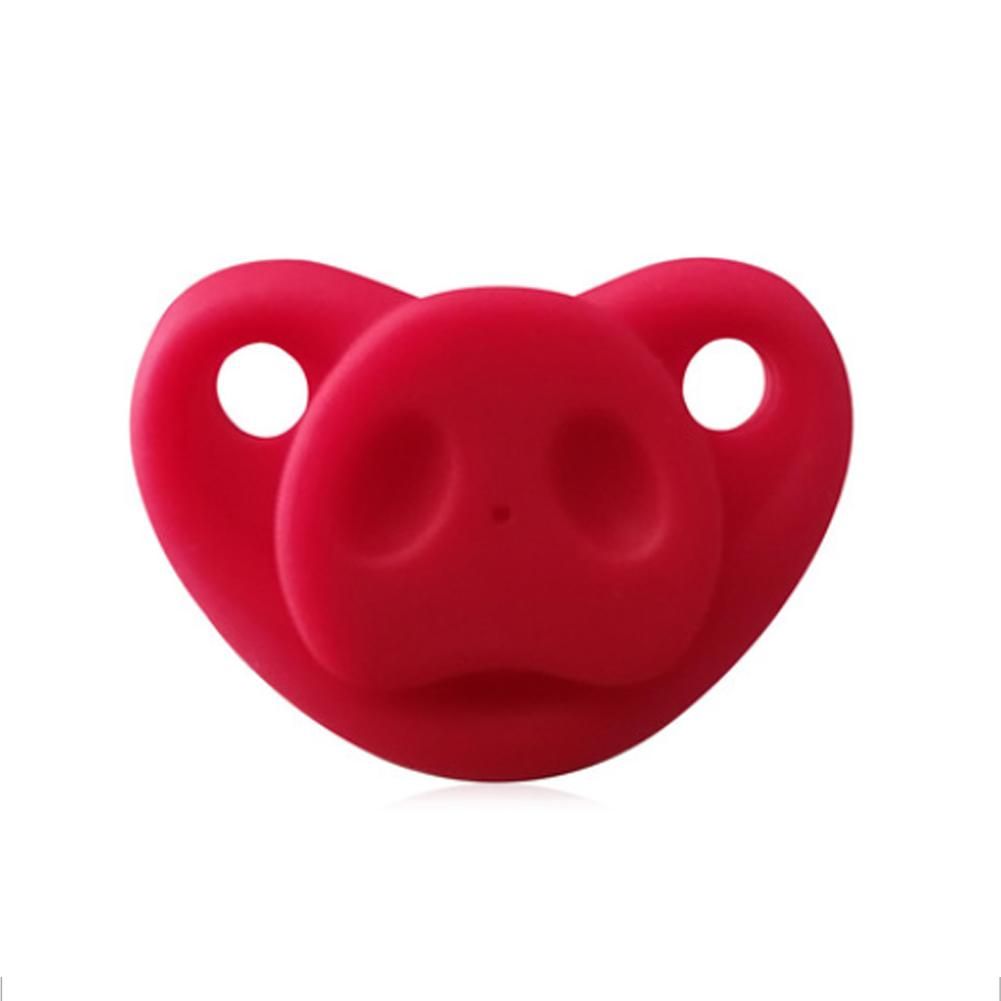 Baby Pig Nose Design Pacifier Funny Nipple Teether Soother Orthodontic Teat DP