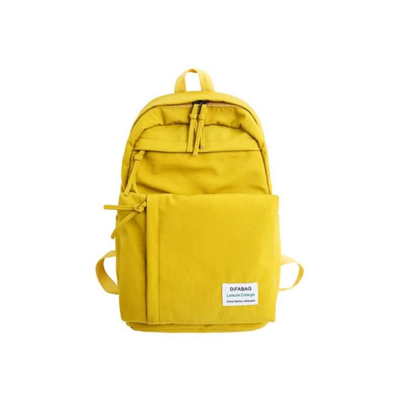 yellow jansport big student backpack