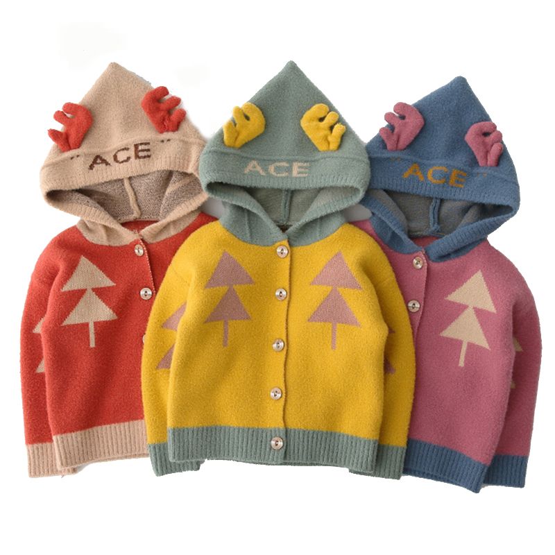 hooded baby cardigan