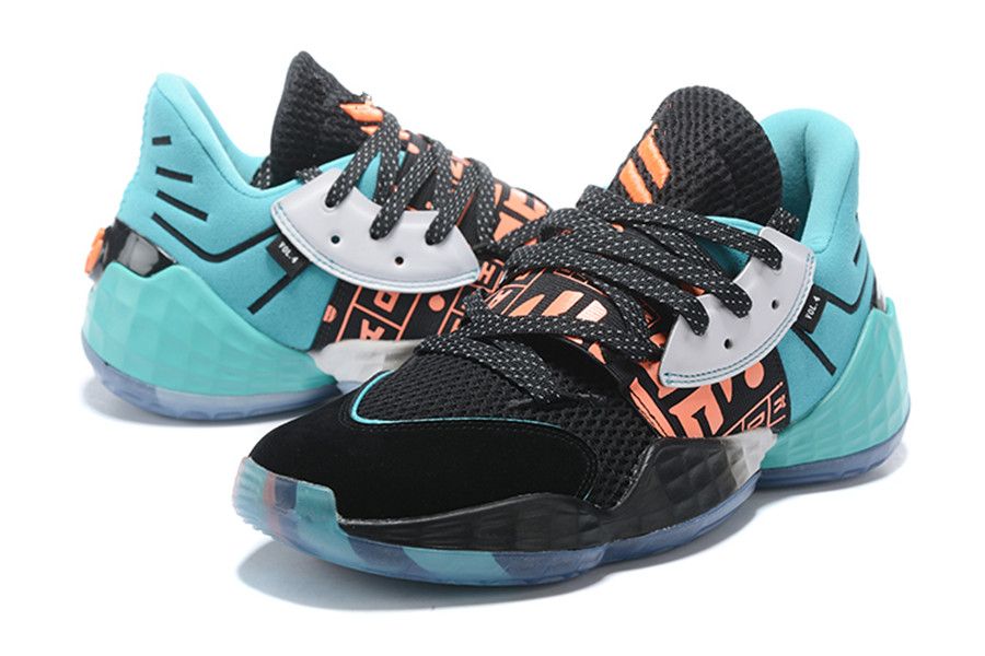 New Arrival James Harden 4 Vol. 4 4S IV Pink Green Yellow ...