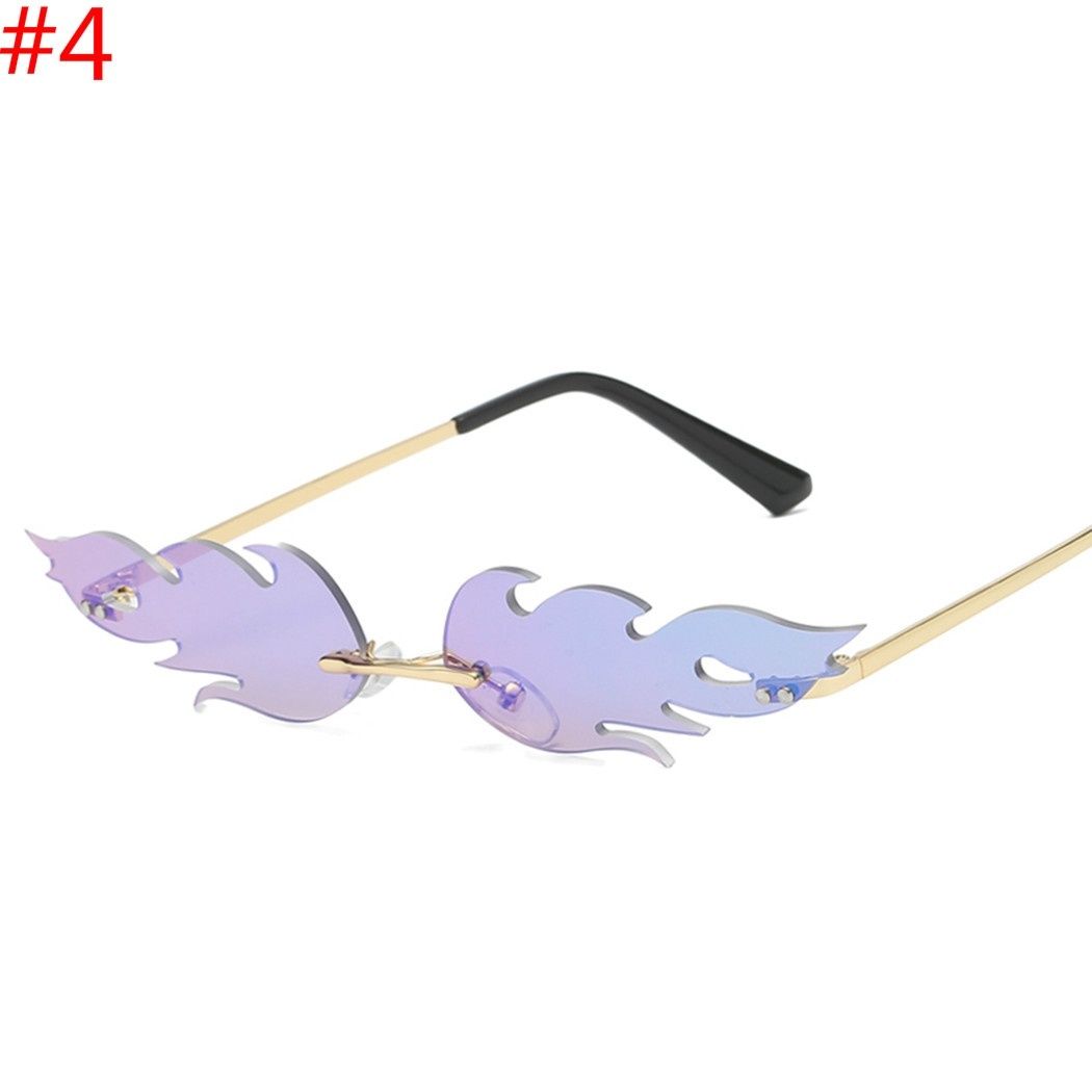 Moda Creativa Fuoco Fiamma Senza Montatura Onda Occhiali Da Sole Donna Uomo  Occhiali Di Lusso Tendenza Occhiali Da Sole Stretti Streetwear Da 3,57 € |  DHgate Italy