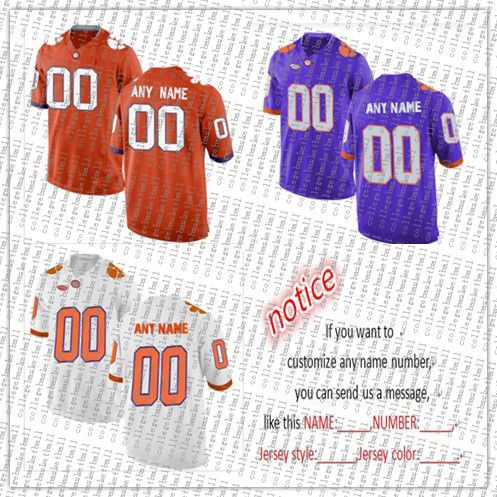 clemson tigers personalized football jersey