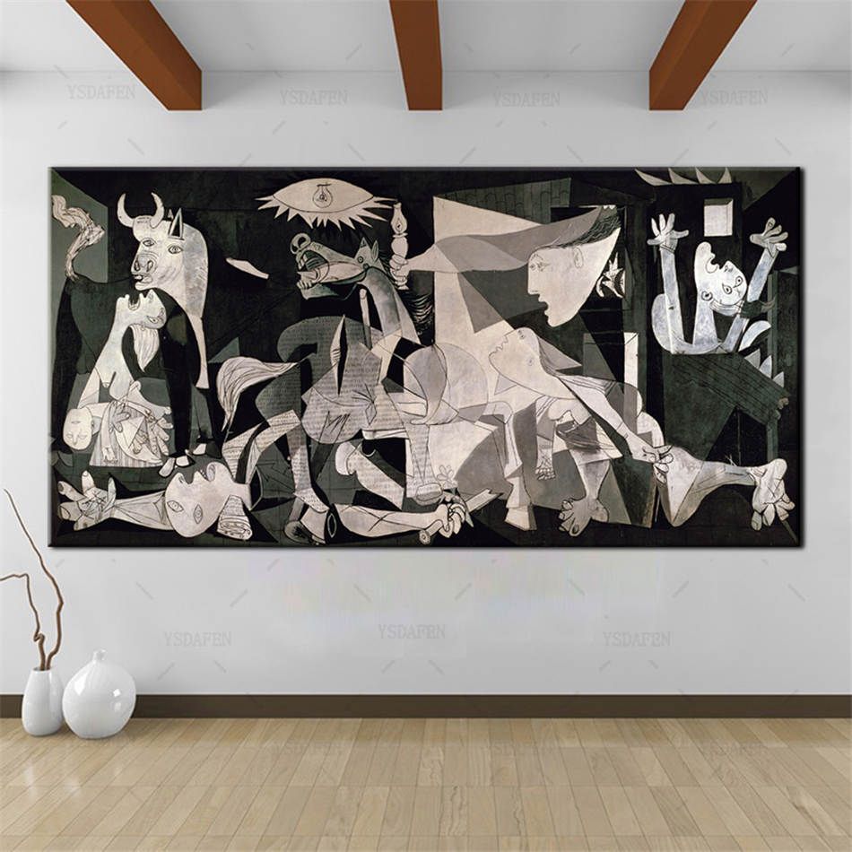 Compre Pablo Picasso Guernica 1937 Hd Impresion De La Lona