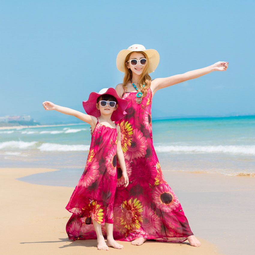 mother daughter beach dresses