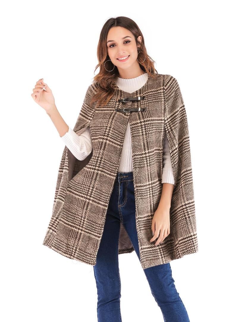tweed cape coat
