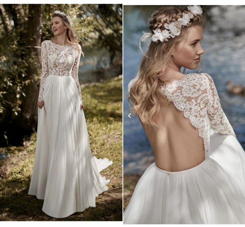 Discount Boho Long Sleeves Wedding Dresses 2020 Robe De ...