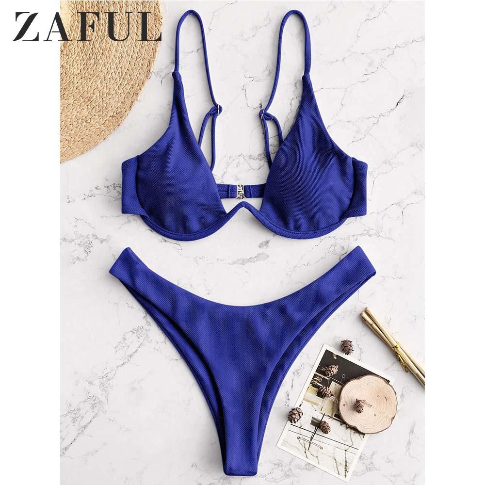 push up plunge bathing suit zaful