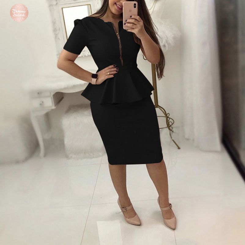 black work dress plus size