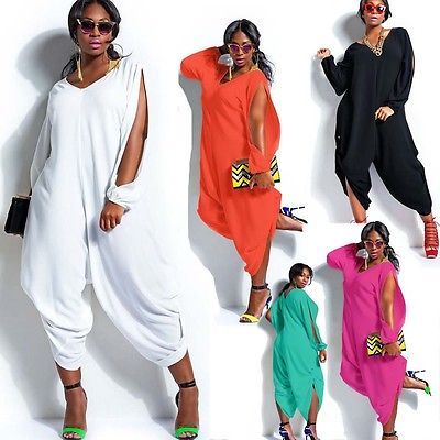 black long sleeve jumpsuit plus size