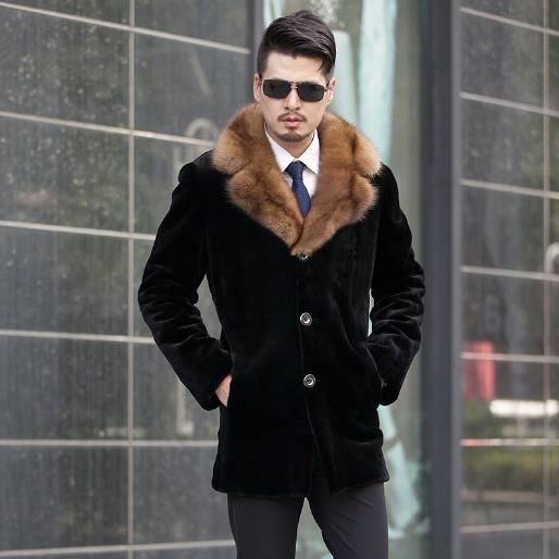 fluffy mens coat