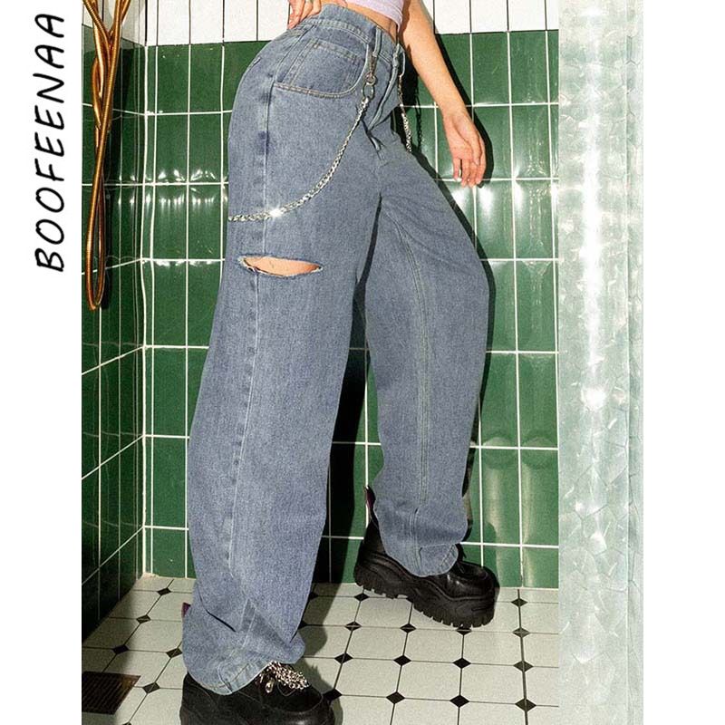 baggy jeans with chain