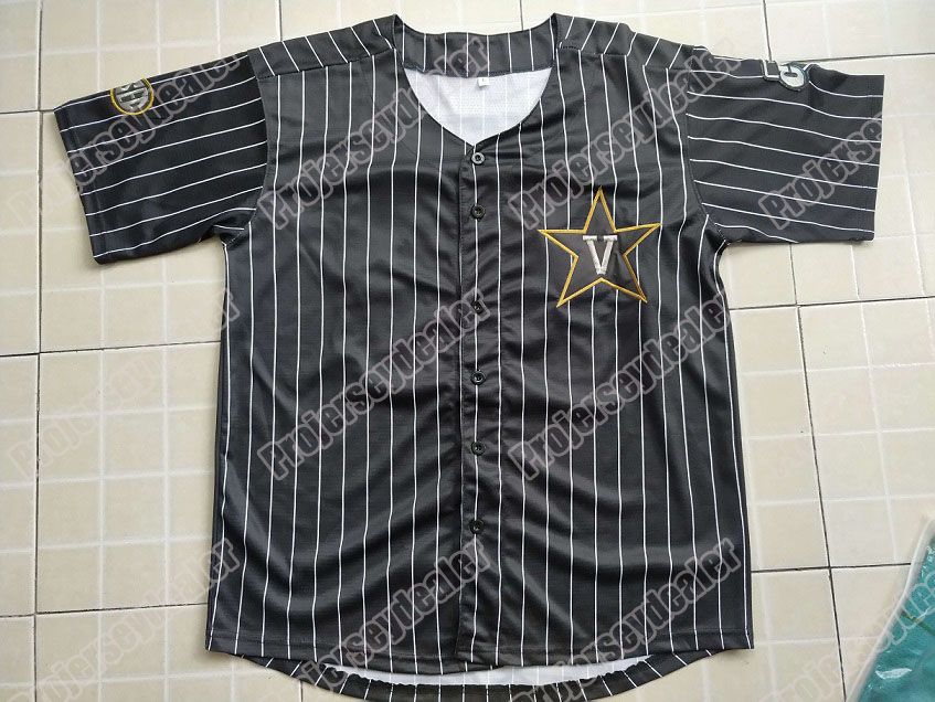Vanderbilt baseball jersey for sale Clearance