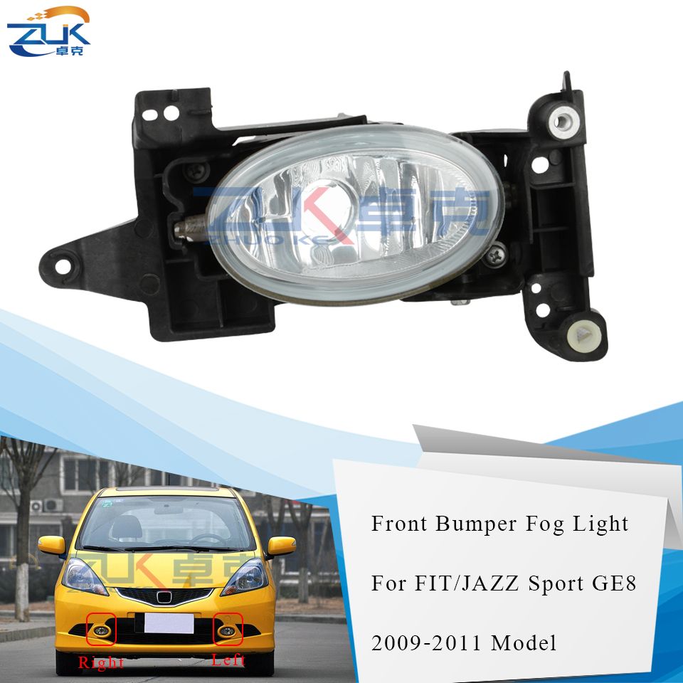 ZUK Front Bumper Fog Light Fog Lamp For HONDA FIT JAZZ Sport GE8 2009