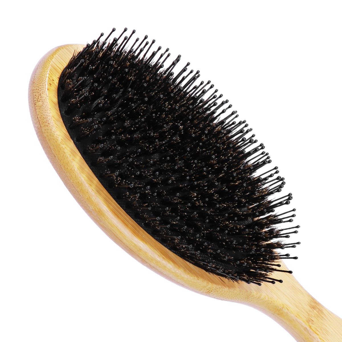 Boar Bristle Hair Brush Natural Anti Static Wooden Scalp Brush Massage
