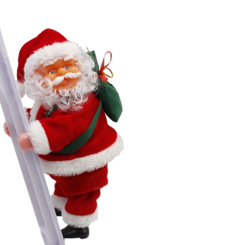 2020 Santa Claus Ornament Singing Electric Stair Climbing Santa Claus Toy For Christmas Decoration Giocattolo Di Babbo Natale H99f T191017 From Chao10 12 82 Dhgate Com