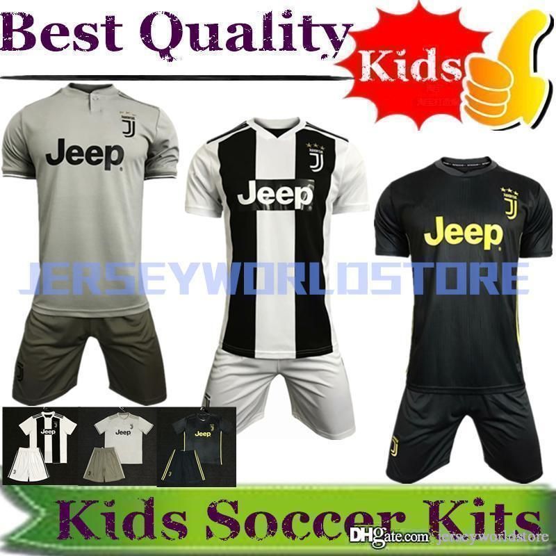 2019 New Juventus Minikit Infant Home Away Third 201819 Juve Chiellini Pjanic Ronaldo Dybala Costa Matuidi Cuadrado Mandzukic Bonucci Kids Kits From