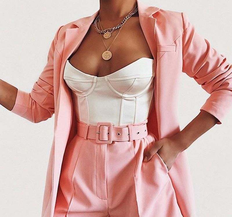 womens shorts and jacket suit