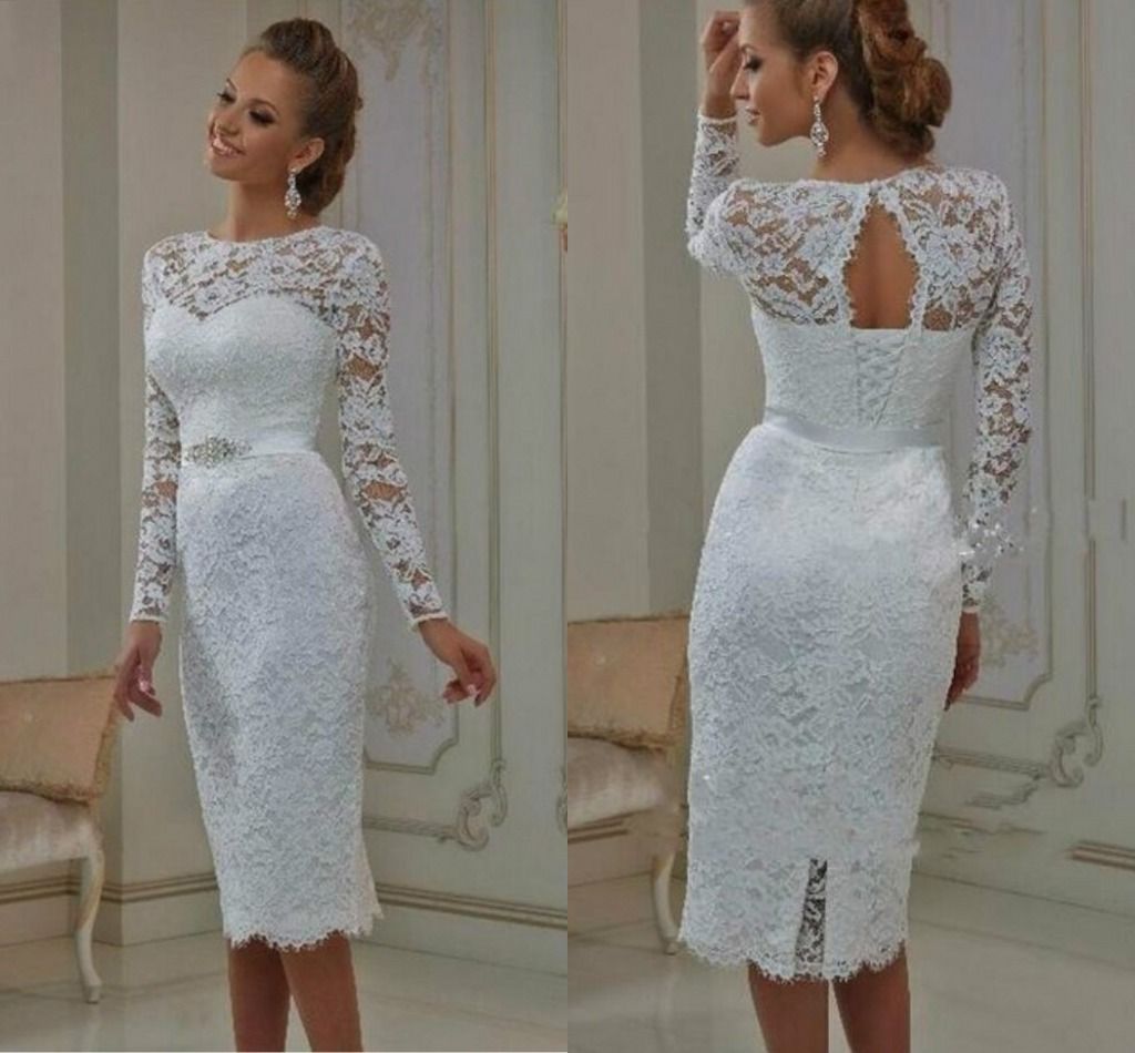 wedding dress long to short