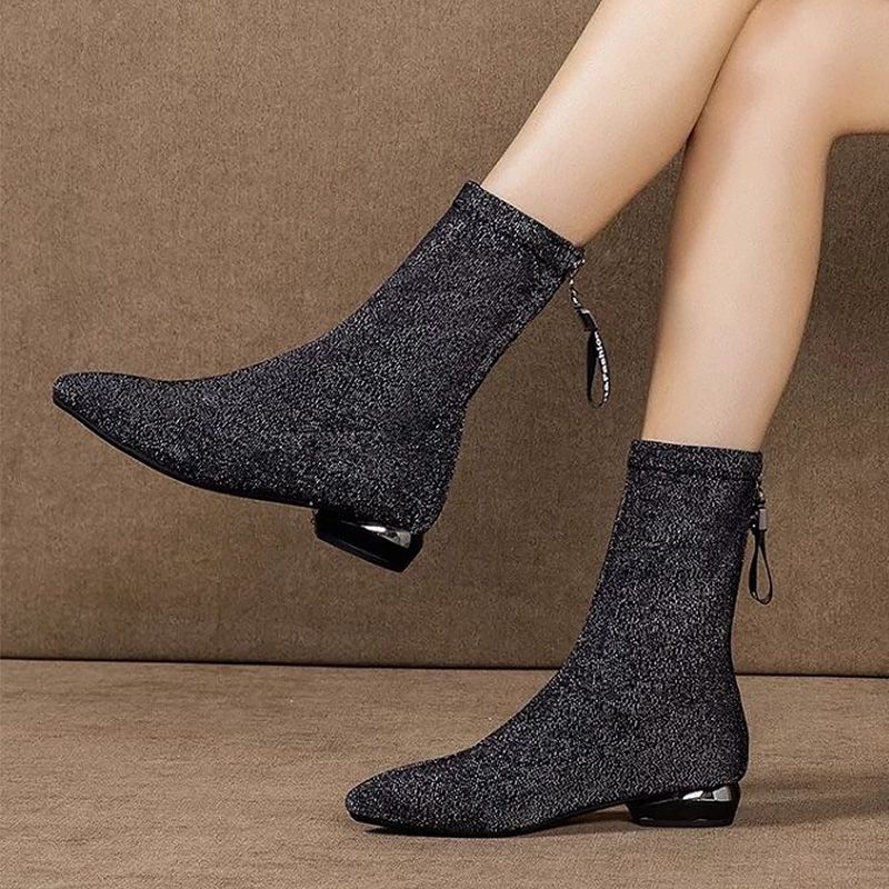 mid calf sock boots