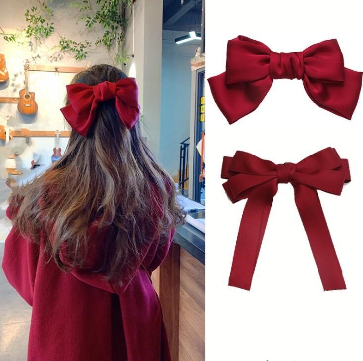Baby Kids Girl Cute Bow Hair Accessories Bows Ribbon Hairpins X2L9 Clips Z1G5 