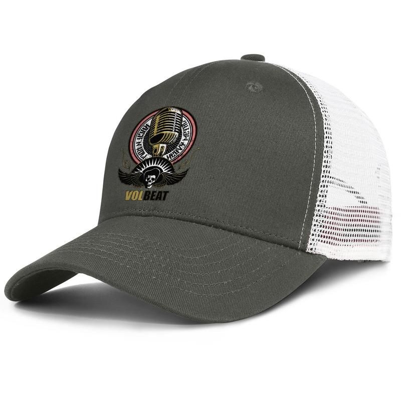 Men's Volbeat Logo Snapback Baseball Cap Adjustable Black