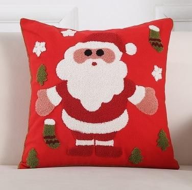Christmas Festival Cushion Covers Snowman Star Sofa Throw Pillow