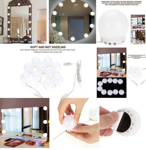makeup mirror with lights for sale