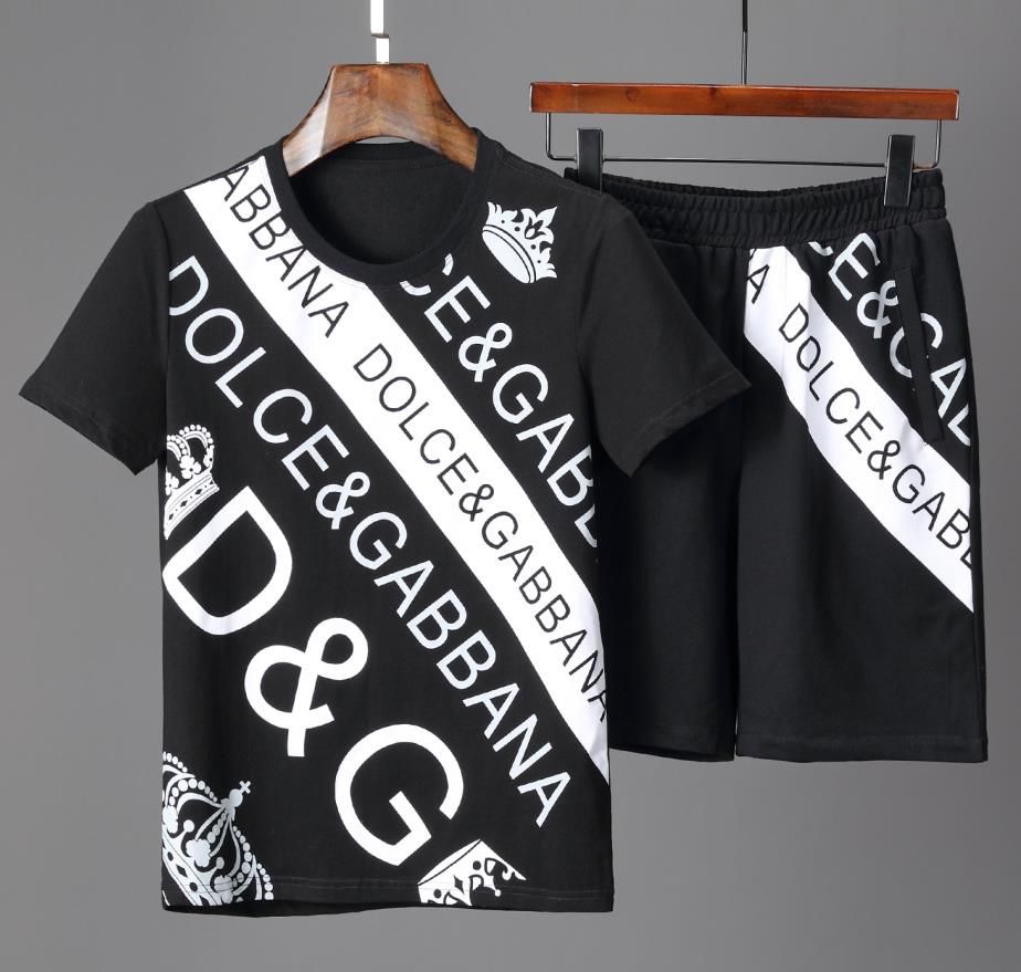 Emulación después de esto Desagradable Camisa Dolce Gabbana traje DG para hombre camiseta de diseñador camisetas  de moda casual M-3XL shorts marca de marea de alta calidad camiseta clásica  pantalones de calle