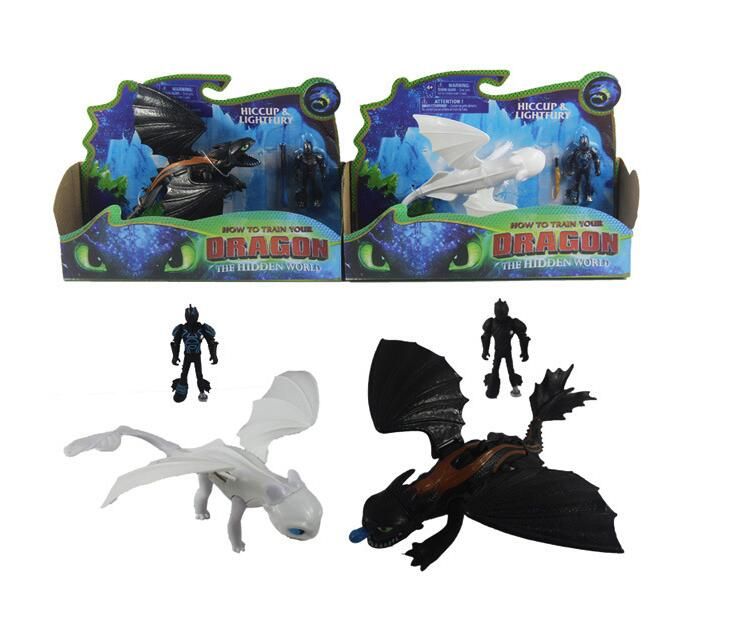 light fury and hiccup toy