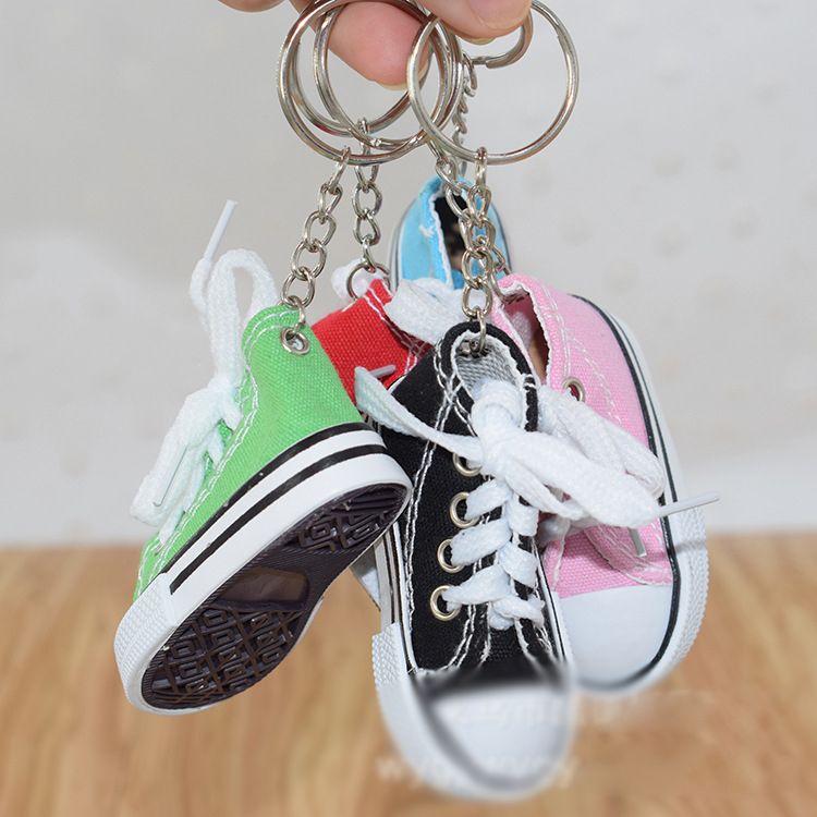 Relodi Mini Canvas Keychain Shoes Cute Tennis Shoes For Bag Pendant Car ...