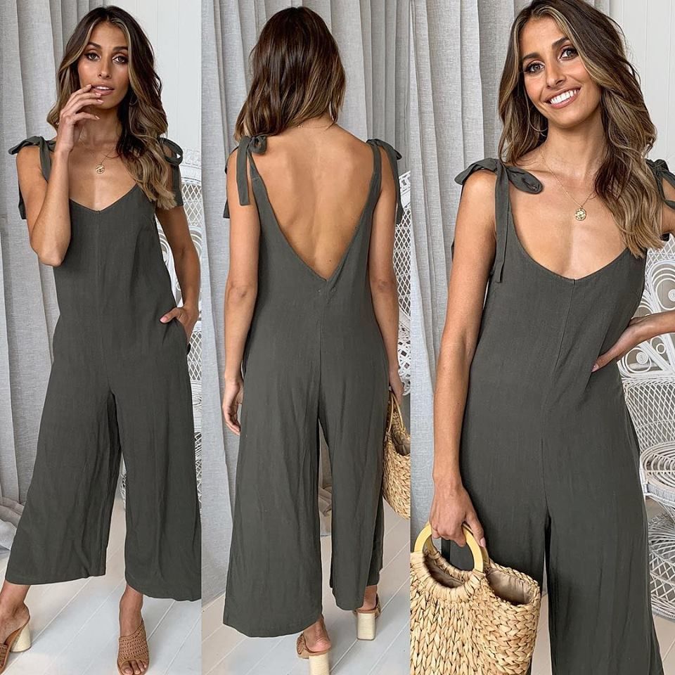 tie shoulder overalls