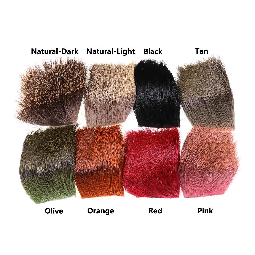 2019 Wifreo Natural Deer Hair Patch For Tying Dry Flies Caddis