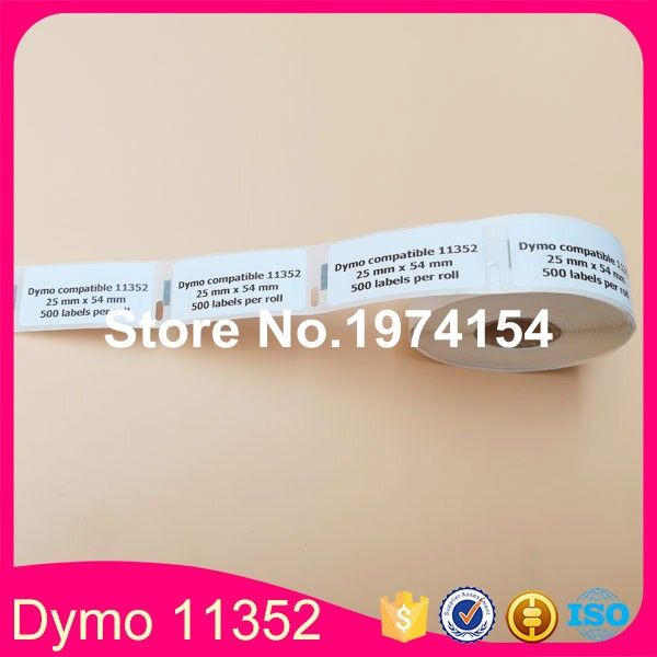 High Quality 11352 DYMO Compatible Labels for LabelWriter 25*54mm 500Pcs//Roll