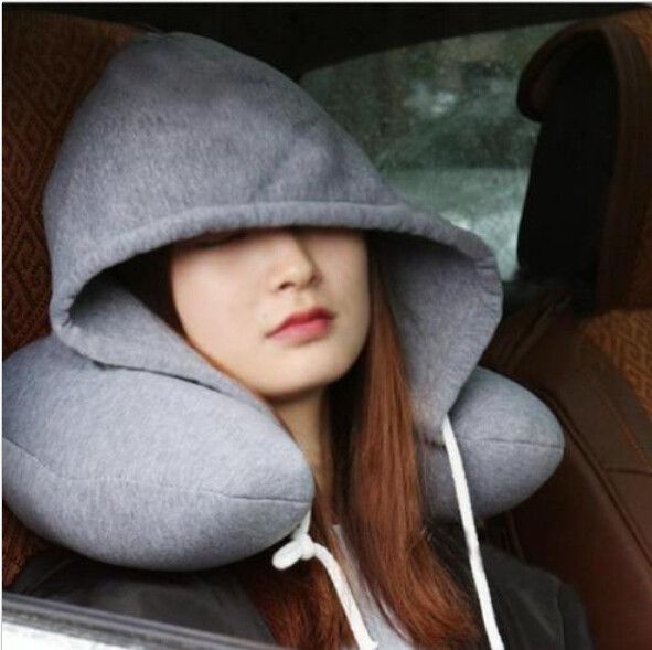 2019 New Hoodie Travel Pillow Soft Hooded U Cushions Travelling