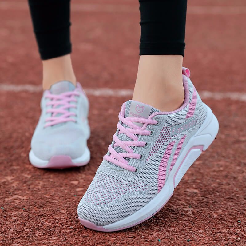 ladies lightweight mesh trainers