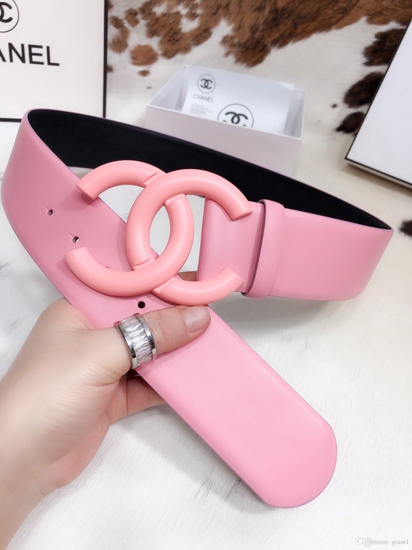 pink designer belts